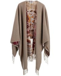 Ferragamo - Cape Cashmere And Wool Coat - Lyst
