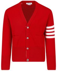 Thom Browne - 4-Bar Cashmere Cardigan - Lyst