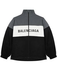 Balenciaga - Jacket With Logo - Lyst
