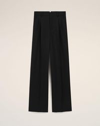 Ami Paris - Wool Straight Trousers - Lyst