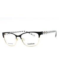 Bebe - Sleek Rectangular Eyeglasses - Lyst