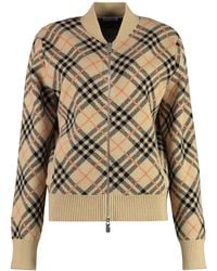 Burberry - Zip Cardigan Cashmere Cardigans - Lyst