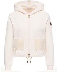 Moncler - Mini Hooded Zip Sweatshirt With Drawstring Hem - Lyst