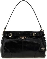 Prada - Leather Bonnie Shoulder Bag - Lyst