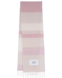 Maison Kitsuné - Striped Wool-Blend Scarf - Lyst