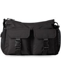 A.P.C. - A. P.C. Nylon Utility Crossbody Bag With Zip Closure, Clip-Detail Pockets (33.2 X 24 X 11.4 Cm) - Lyst