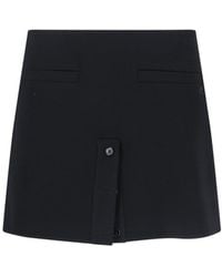 Courreges - Logo Mini Skirt - Lyst