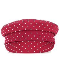 Ruslan Baginskiy - Tyrian Satin Baker Boy Hat - Lyst