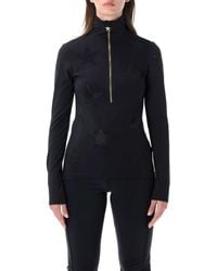 Goldbergh - Star-Print Half-Zip Fitted Top - Lyst