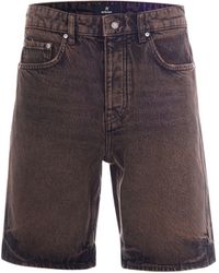 Represent - Denim Bermuda Shorts - Lyst