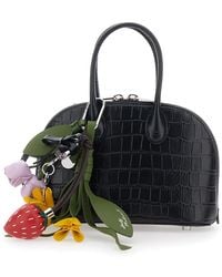 Self-Portrait - Mini Bag With Adjustable And Removable Shoulder Strap And Charm On The Front - Lyst