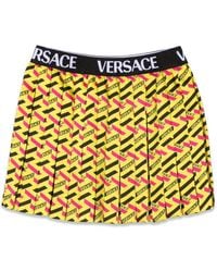 Versace - Skirt Twill Monogram + Elastico Logo - Lyst