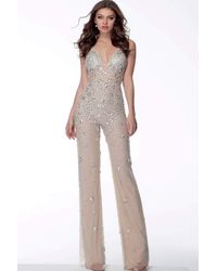 beaded fringe jumpsuit
