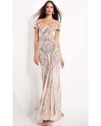Jovani Embellished Off-shoulder Mermaid 