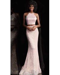 Jovani 08350 Two-piece Off-shoulder 