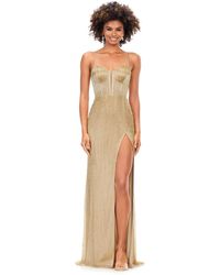 Metallic Dresses for Women | Lyst