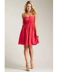 Jessica Simpson Js2x3879 Short Stitched Sweetheart A-line Dress - Multicolor