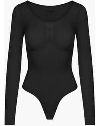 creamy fabrics - Bodysuit Sculpting Shapewear Longsleeve Mit String - Lyst