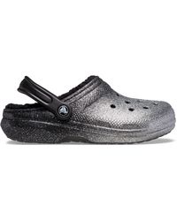 Crocs™ - | unisex | classic glitter lined | clogs | schwarz | 36 - Lyst