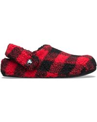 Crocs™ - Classic Buffalo Check Cozzzy Slipper; Varsity - Lyst