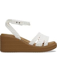Crocs™ - | damen | brooklyn woven ankle strap | sandalen | weiß | 34 - Lyst