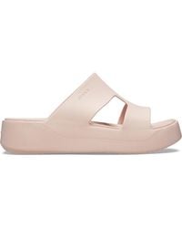 Crocs™ - | damen | getaway platform h-strap | sandalen | pink | 34 - Lyst
