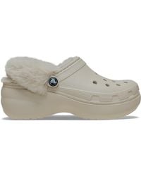 Crocs™ - | damen | classic platform fuzz lined | clogs | | 36 - Lyst