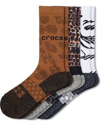 Crocs™ - | unisex | socks adult crew cyber shine 3 pack | schuhe | weiß | s - Lyst