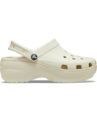 Crocs™ - | damen | classic platform | clogs | neutrals | 34 - Lyst