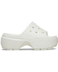 Crocs™ - Stomp Slide; Chalk - Lyst