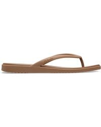 Crocs™ - Miami Flip; Milk Chocolate - Lyst