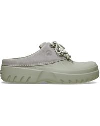 Crocs™ - | damen | axle suede mule | clogs | braun | 41 - Lyst