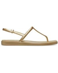 Crocs™ - Miami Metallic Thong Flip - Lyst