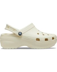 Crocs™ - Classic Platform Clog; Taupe - Lyst