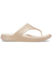 Crocs™ - Getaway Triangle Glimmer Flip - Lyst