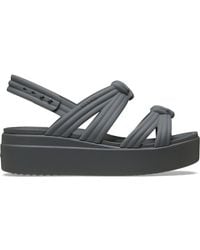 Crocs™ - Brooklyn Low Wedge Knot Sandal - Lyst