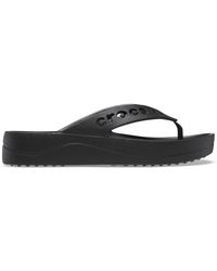 Crocs™ - Baya Platform Flip Black Size 6 Uk - Lyst