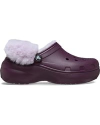 Crocs™ - Classic Platform Fuzz Lined - Lyst