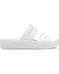 Crocs™ - Baya Platform Sandals White Size 5 Uk - Lyst