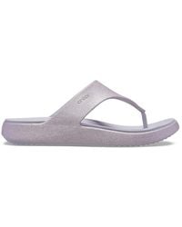 Crocs™ - Getaway Triangle Glimmer Flip - Lyst
