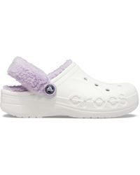 Crocs™ - Baya Lined Fuzz-Strap Clog; Winter - Lyst
