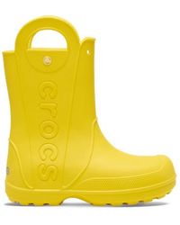 Crocs™ - | damen | handle it rain boot | stiefel | gelb | 33 - Lyst