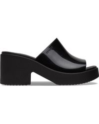 Crocs™ - | damen | brooklyn high shine heel | sandalen | schwarz | 34 - Lyst