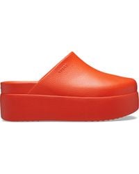 Crocs™ - | damen | dylan platform | clogs | orange | 34 - Lyst