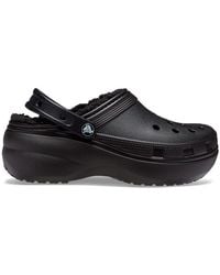 Crocs™ - Classic Platform Lined Sabots Femmes - Lyst