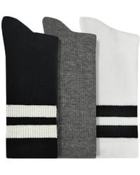 Crocs™ - Large Stripe Crew Socks 3Pk - Lyst