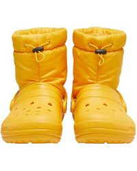 Crocs™ Classic Lined Neo Puff Boot - Yellow