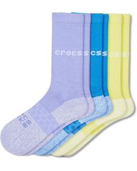Crocs™ - | unisex | socks adult twisted yarn crew solid 3-pack | schuhe | lila | s - Lyst