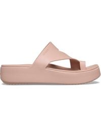 Crocs™ - | damen | getaway platform toe loop | sandalen | | 34 - Lyst