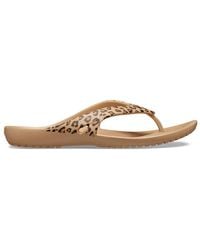 Crocs™ - Kadee Ii Leopard Flip - Lyst